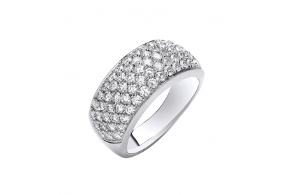 18ct White Gold 1.60ct Diamond Bombay Ring