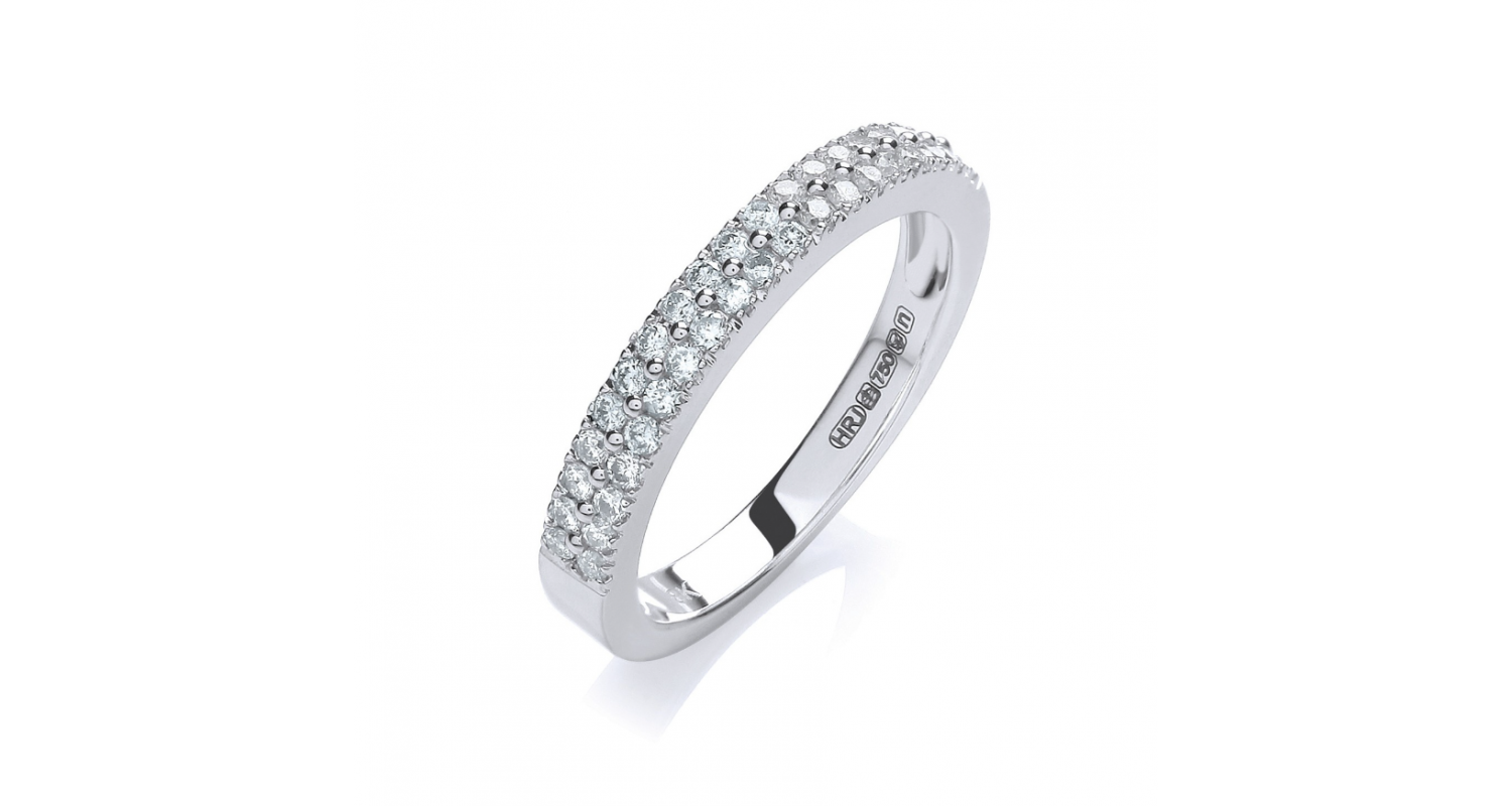 18ct White Gold 0.35ct Diamond Eternity Ring