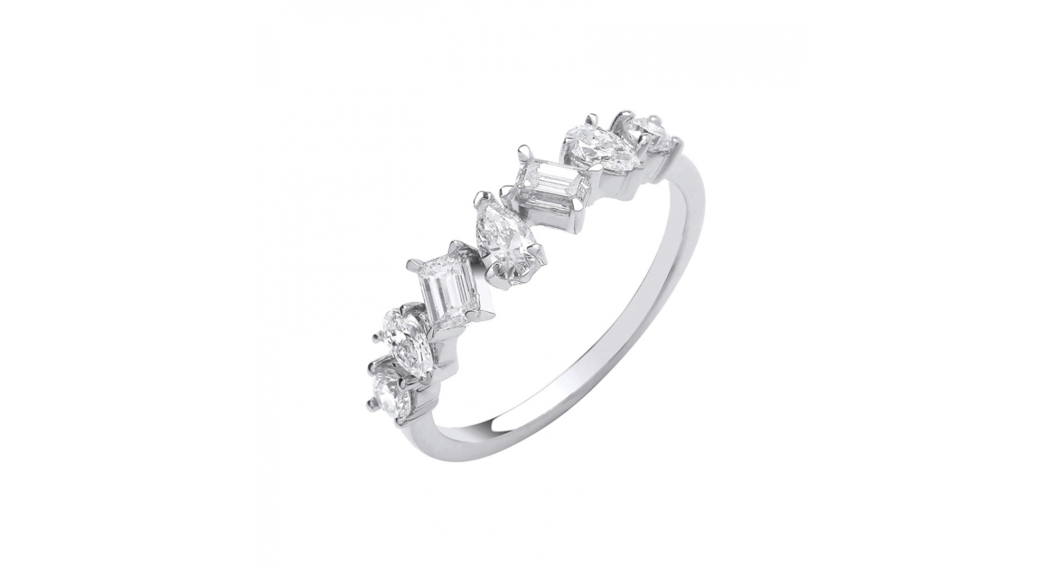 18ct White Gold Fancy Diamond Ring