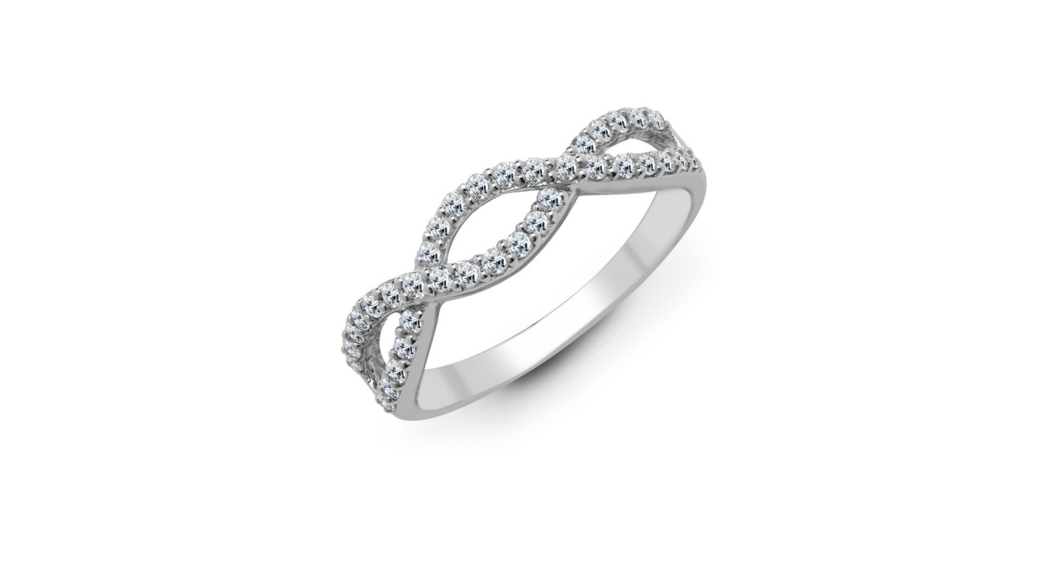 18ct White Gold 0.39ct Diamond Ring