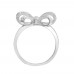 18ct White Gold 0.46ct Diamond Bow Ring