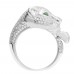 18ct White Gold 1.21ct Diamond Panther Ring