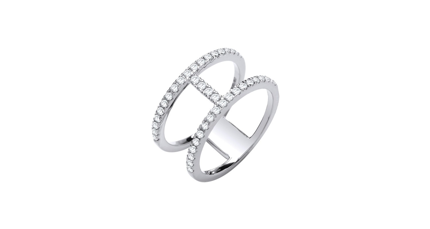 18ct White Gold 0.42ct Diamond Ring