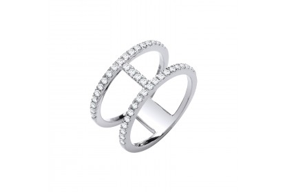 18ct White Gold 0.42ct Diamond Ring