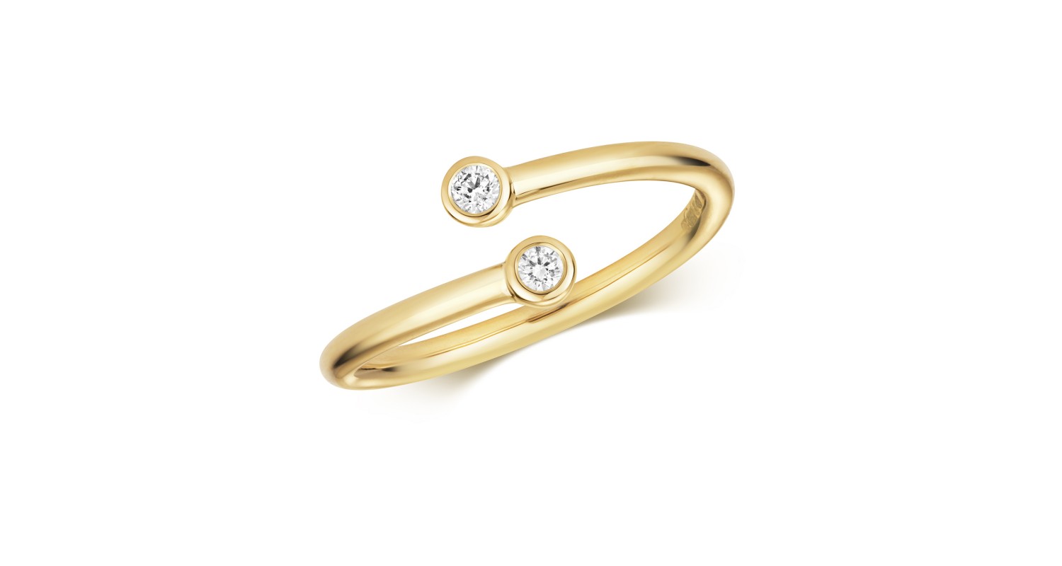 9ct Yellow Gold Diamond Ring