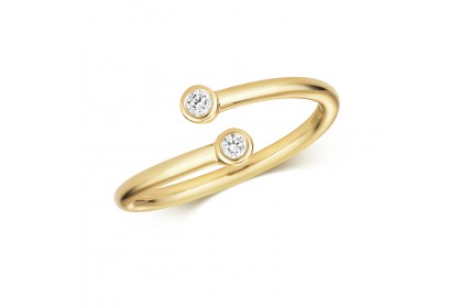 9ct Yellow Gold Diamond Ring