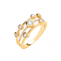 9ct Yellow Gold 0.33ct Diamond Dress Ring