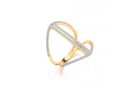 9ct Yellow Gold 0.20ct Diamond Dress Ring