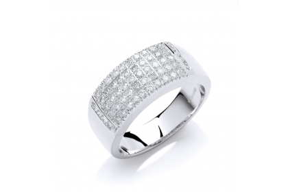 9ct White Gold 0.50ct Diamond Ring