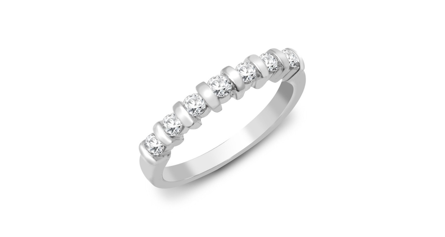 9ct White Gold Diamond Ring