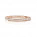 18ct Rose Gold Diamond Twist Bangle