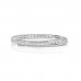 18ct White Gold Diamond Twist Bangle