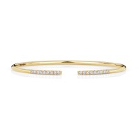 18ct Yellow Gold Diamond Bangle