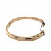 9ct Rose Gold D-Shape 7mm Bangle