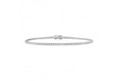 18ct White Gold 0.50ct Diamond Tennis Bracelet