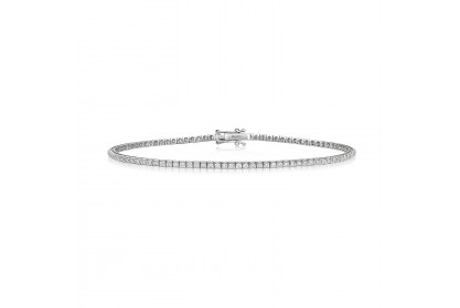 18ct White Gold 0.75ct Diamond Tennis Bracelet