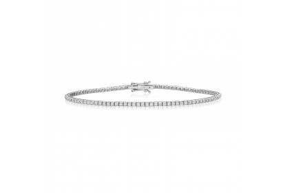 18ct White Gold 1.00ct Diamond Tennis Bracelet