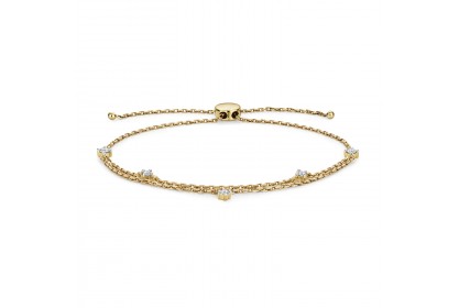 9ct Yellow Gold 0.25ct Diamond Bracelet