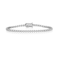 9ct White Gold 1.00ct Diamond Tennis Bracelet