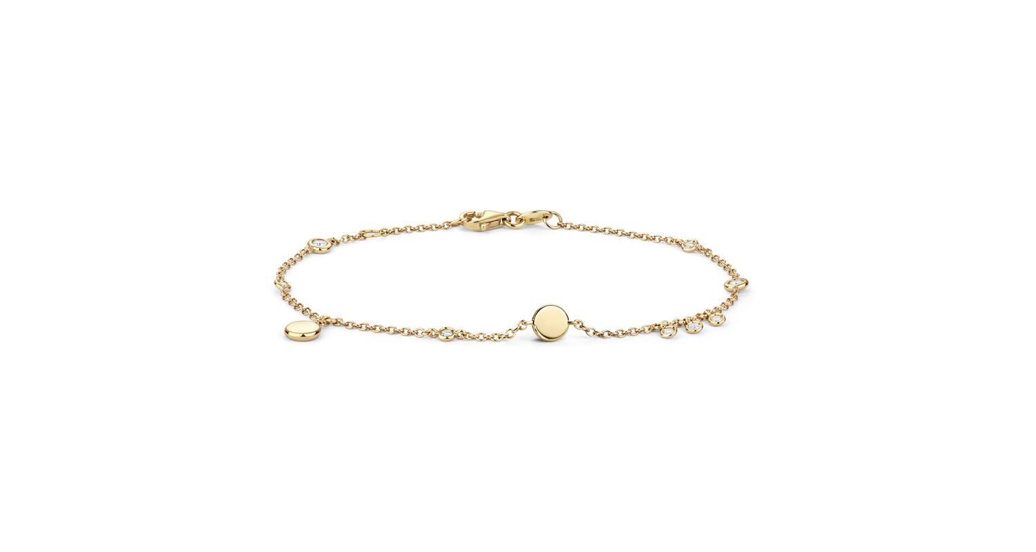 18ct Yellow Gold Diamond Bracelet