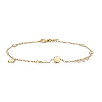 18ct Yellow Gold Diamond Bracelet