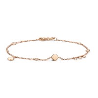 18ct Rose Gold Diamond Bracelet