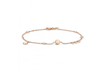 18ct Rose Gold Diamond Bracelet