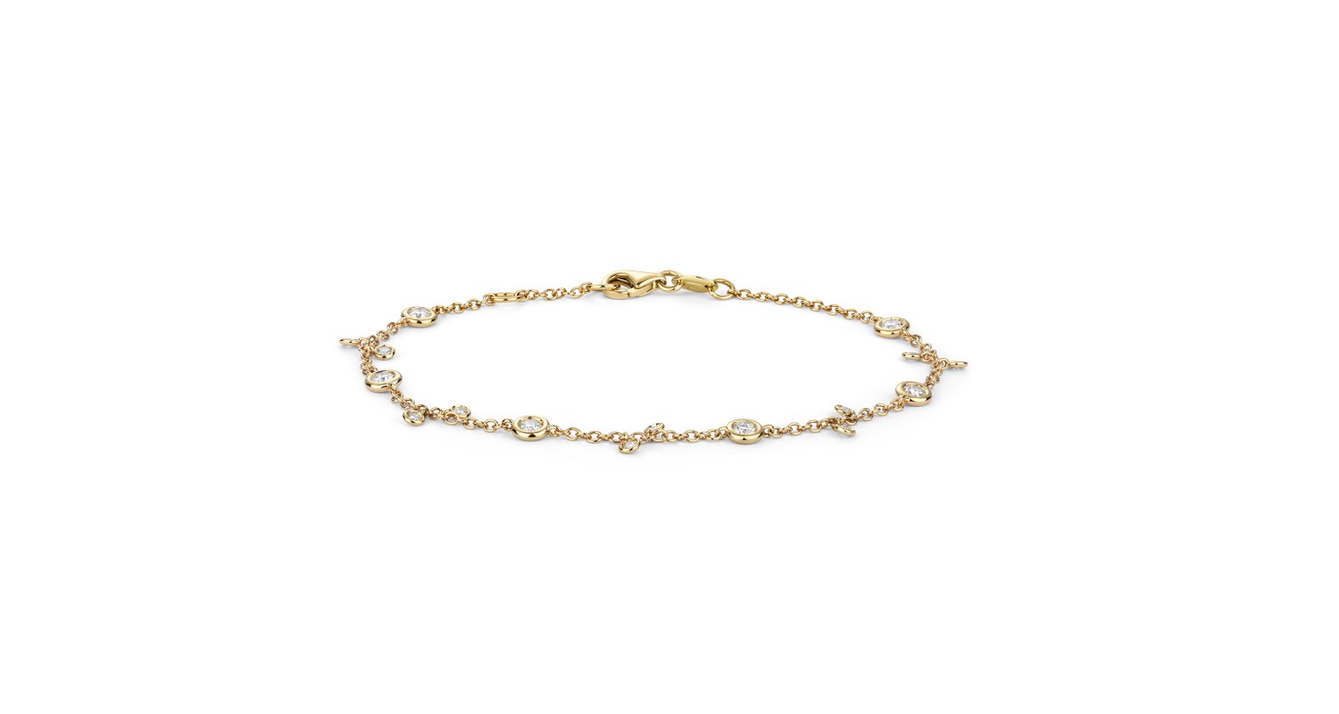 18ct Yellow Gold Diamond Bracelet