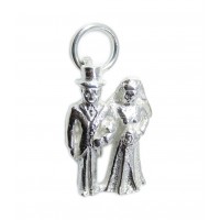 Sterling Silver Bride & Groom Charm