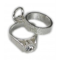 Sterling Silver Wedding & Engagement Ring Charm