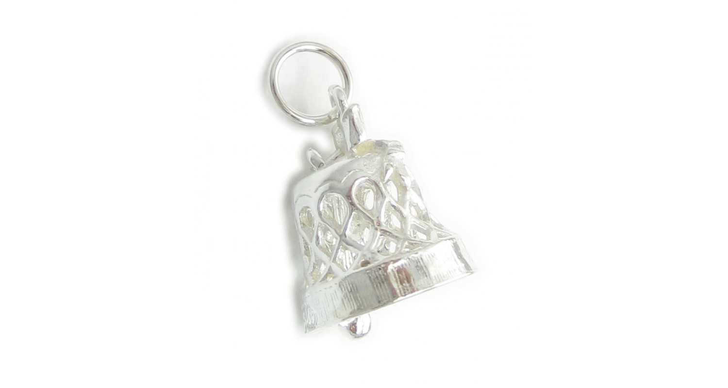 Sterling Silver Wedding Bell Charm