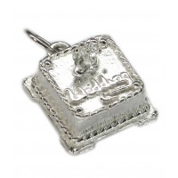 Sterling Silver Wedding Cake Charm