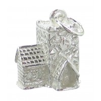 Sterling Silver Church Charm