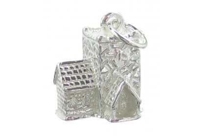 Sterling Silver Church Charm