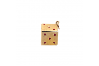 9ct Yellow Gold 1969 Dice Charm