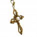 18ct Yellow Gold Pearl Cross Necklace