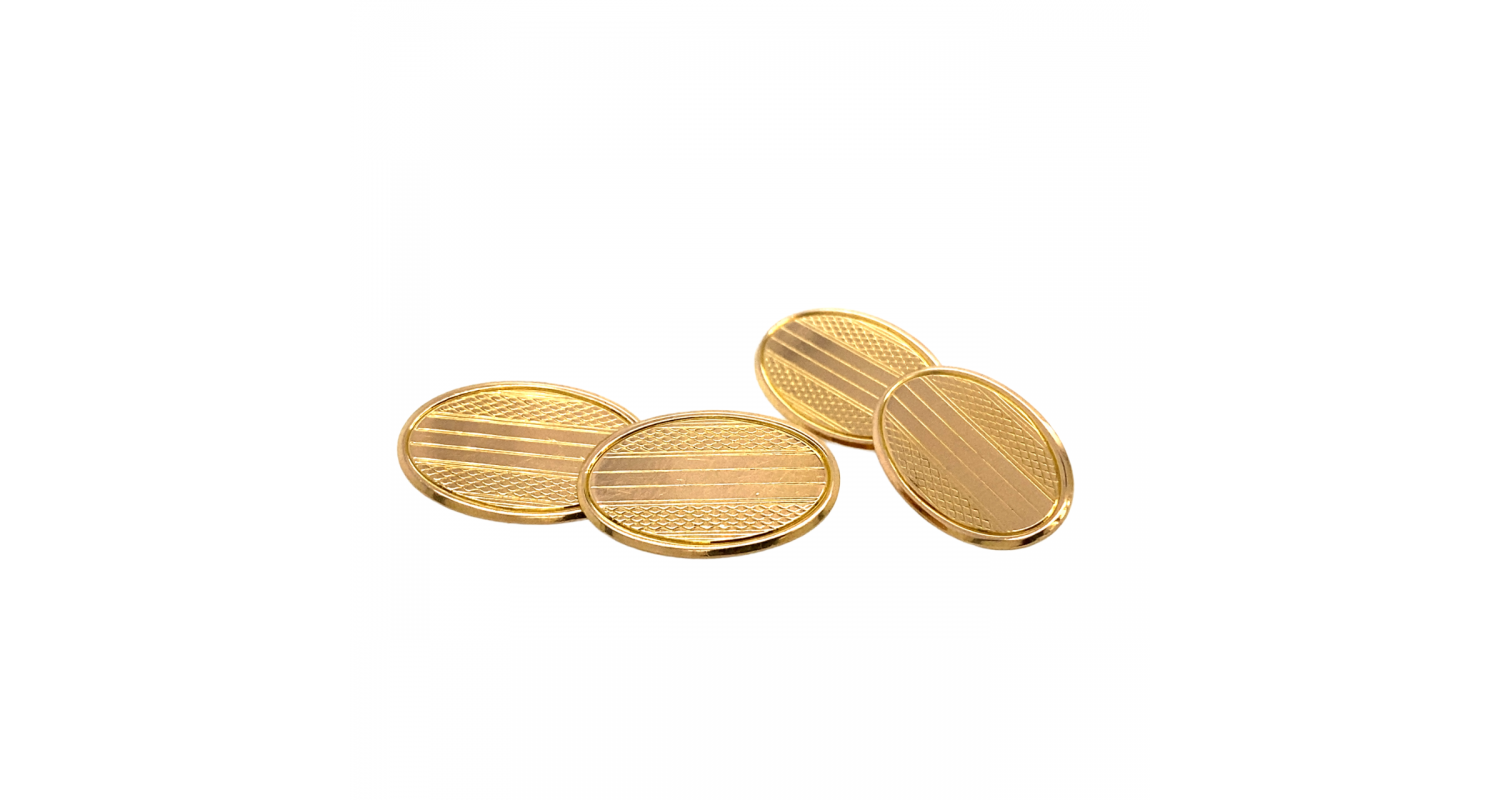 15ct Yellow Gold 1864 Cufflinks