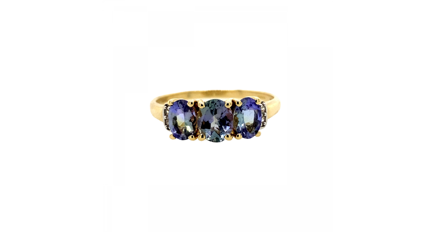 9ct Yellow Gold Multi CZ Ring