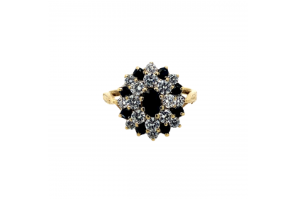 9ct Yellow Gold Multi CZ Ring