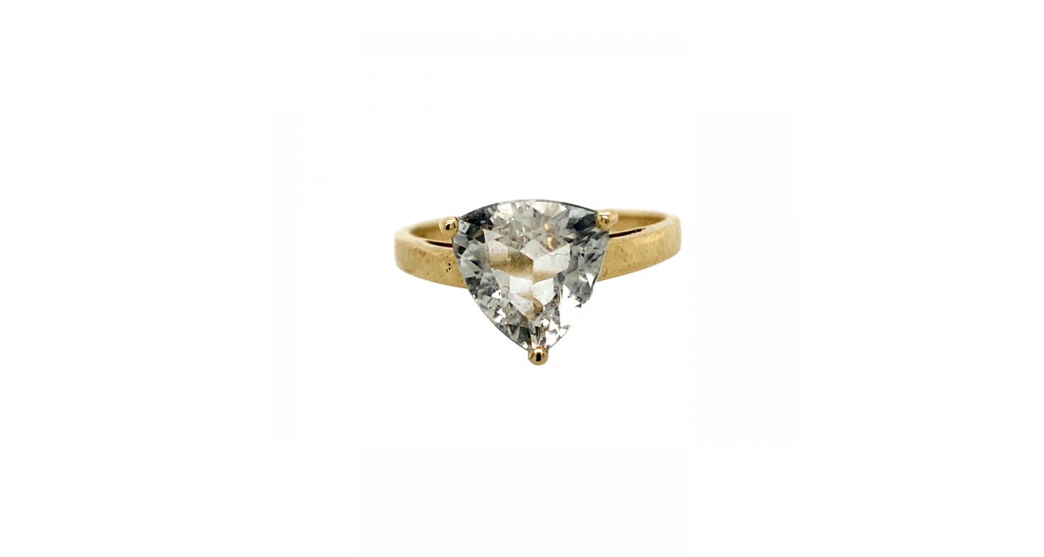 9ct Yellow Gold Cubic Zirconia Ring