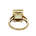 9ct Yellow Gold Lemon Quartz & Diamond Ring