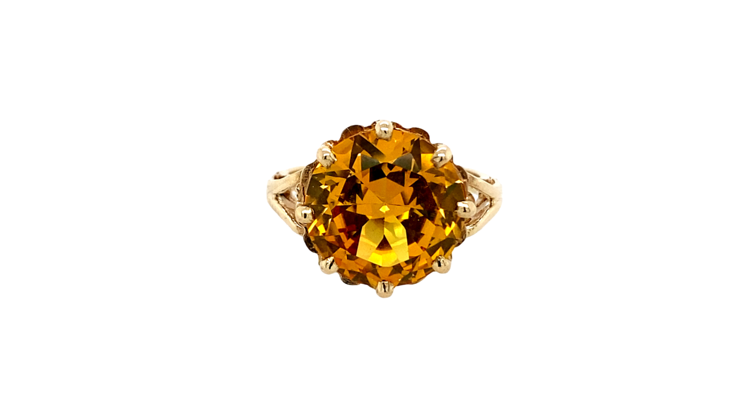 9ct Yellow Gold Citrine Ring