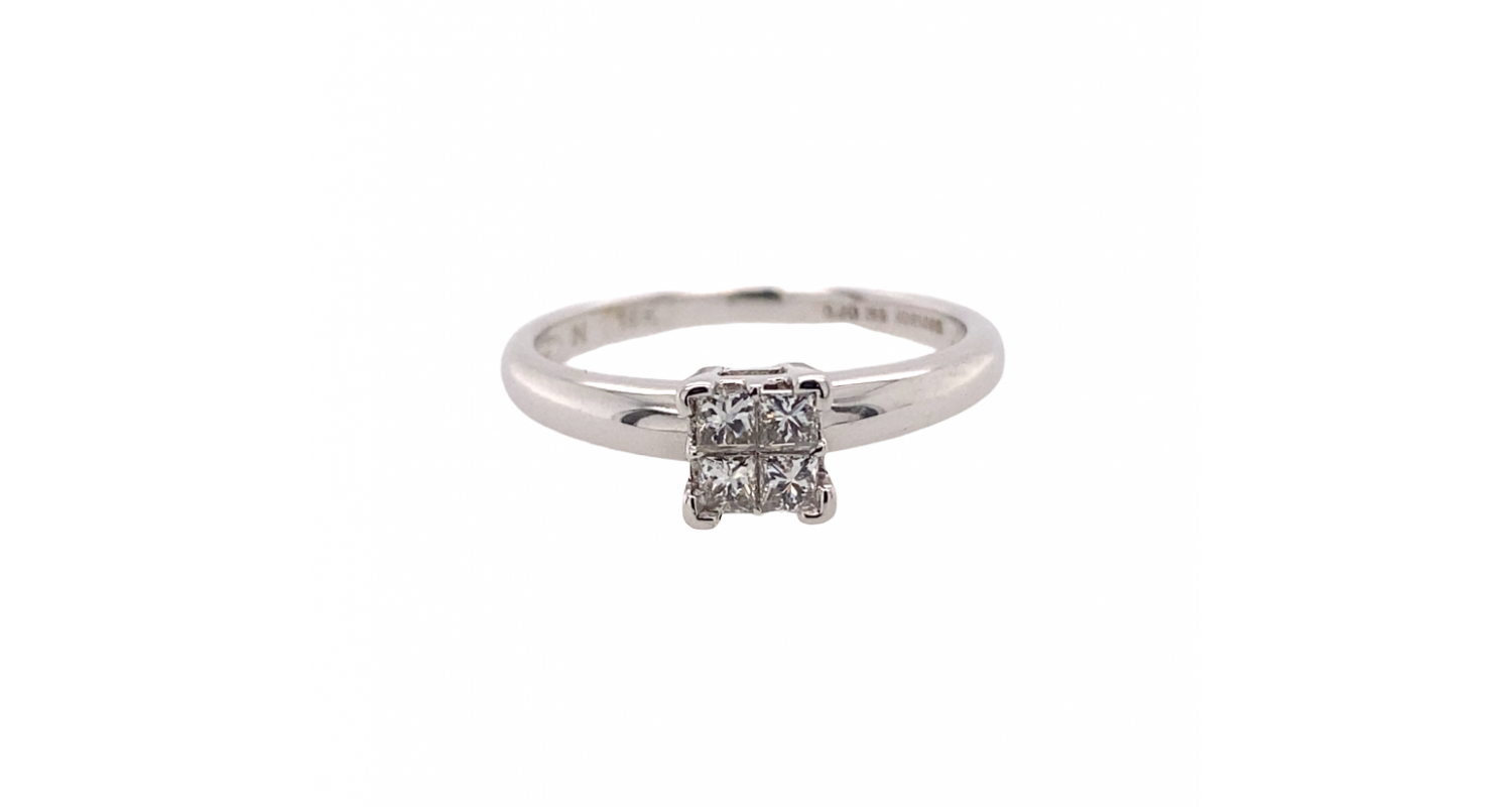 18ct White Gold 0.20ct Diamond Engagement Ring