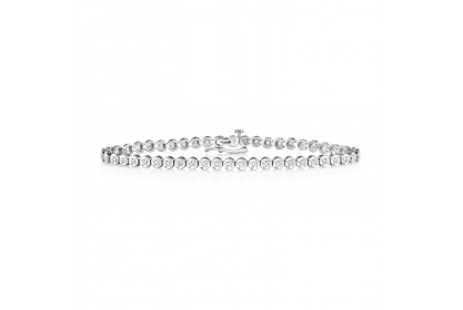 9ct White Gold 0.50ct Diamond Tennis Bracelet