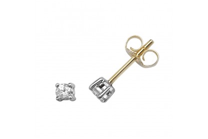 9ct Yellow Gold 0.20ct Diamond Studs