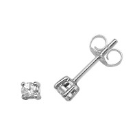 9ct White Gold 0.20ct Diamond Studs