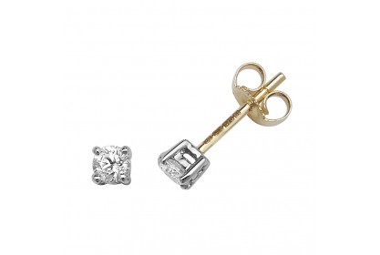 9ct Yellow Gold 0.30ct Diamond Studs