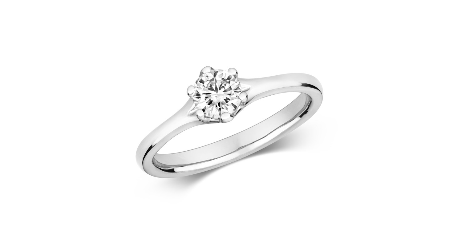 18ct White Gold Diamond 0.50ct Solitaire Ring