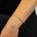 9ct Yellow Gold Emerald & Diamond Bracelet