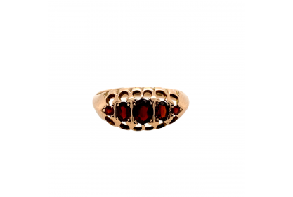 9ct Rose Gold 1864 Garnet Ring